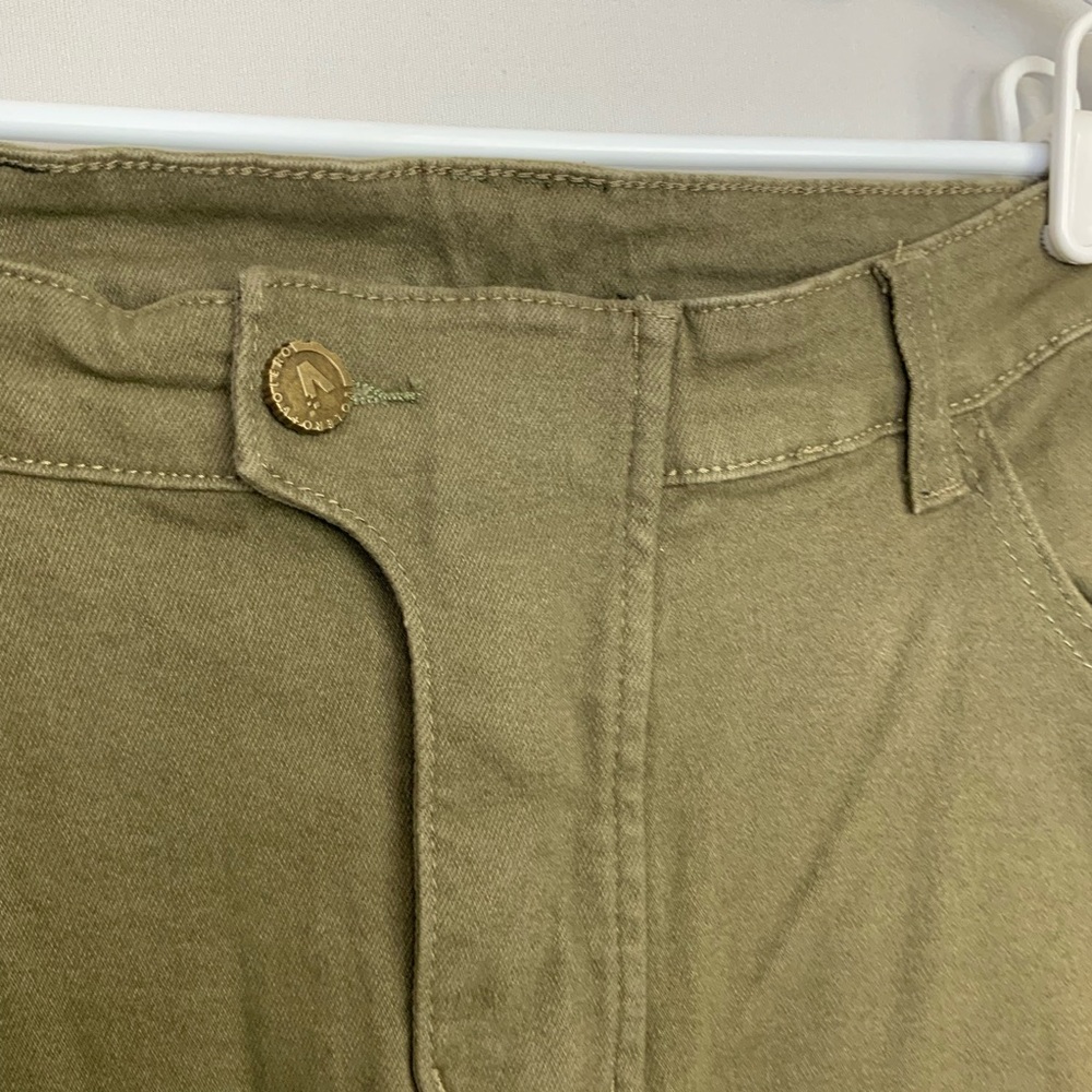 NWT VOLERO Sz 38 Army Green Motorcycle Riding Pants Moto Jeans Cargo Pockets - Picture 3 of 11